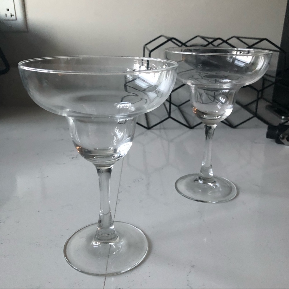 Crate & Barrel margarita glasses